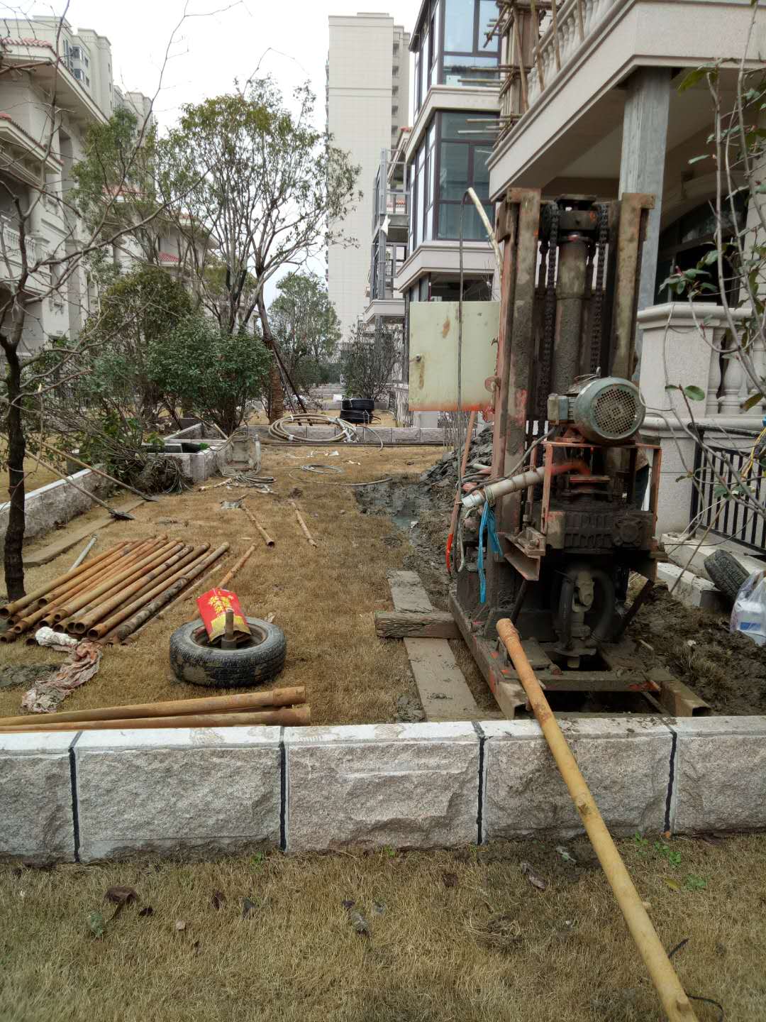 鹽城市碧桂園二期別墅打井